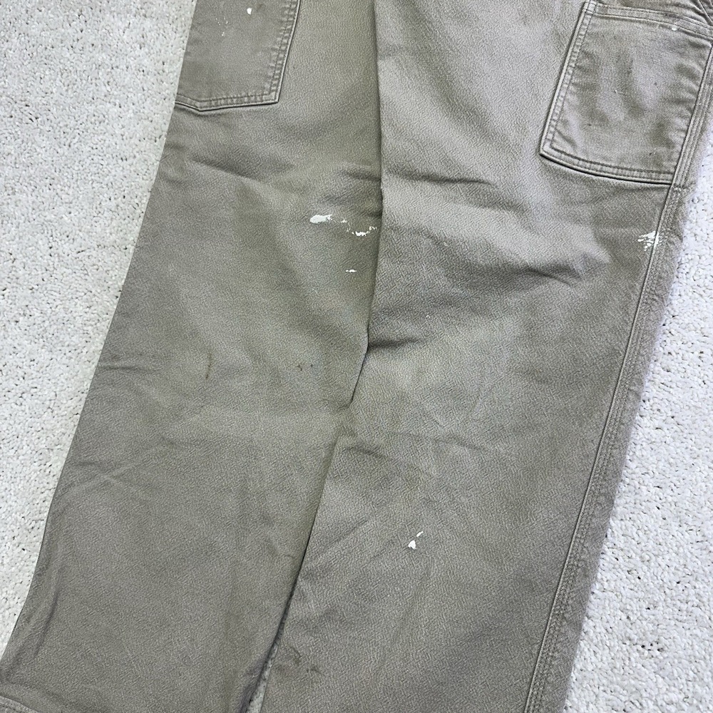 Carhartt Pants Mens 31x30 Beige Relaxed Fit Pockets Workwear Paint Thrashed - Picture 4 of 8